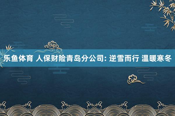 乐鱼体育 人保财险青岛分公司: 逆雪而行 温暖寒冬